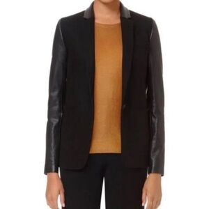 Babaton Aritzia Fred Fine Italian Virgin Wool Cashmere Blend Blazer Preppy